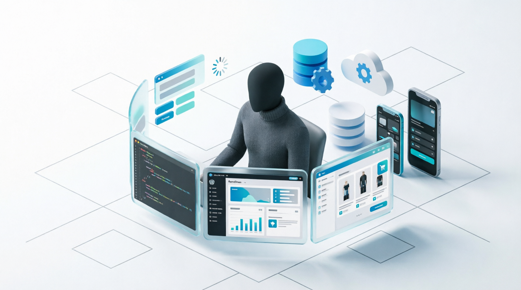 Web Development Illustration